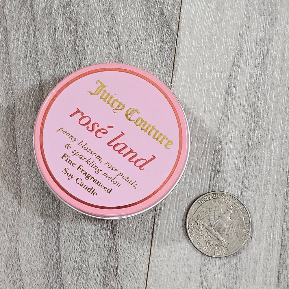 Juicy Couture Rose Land Soy Mini Candle